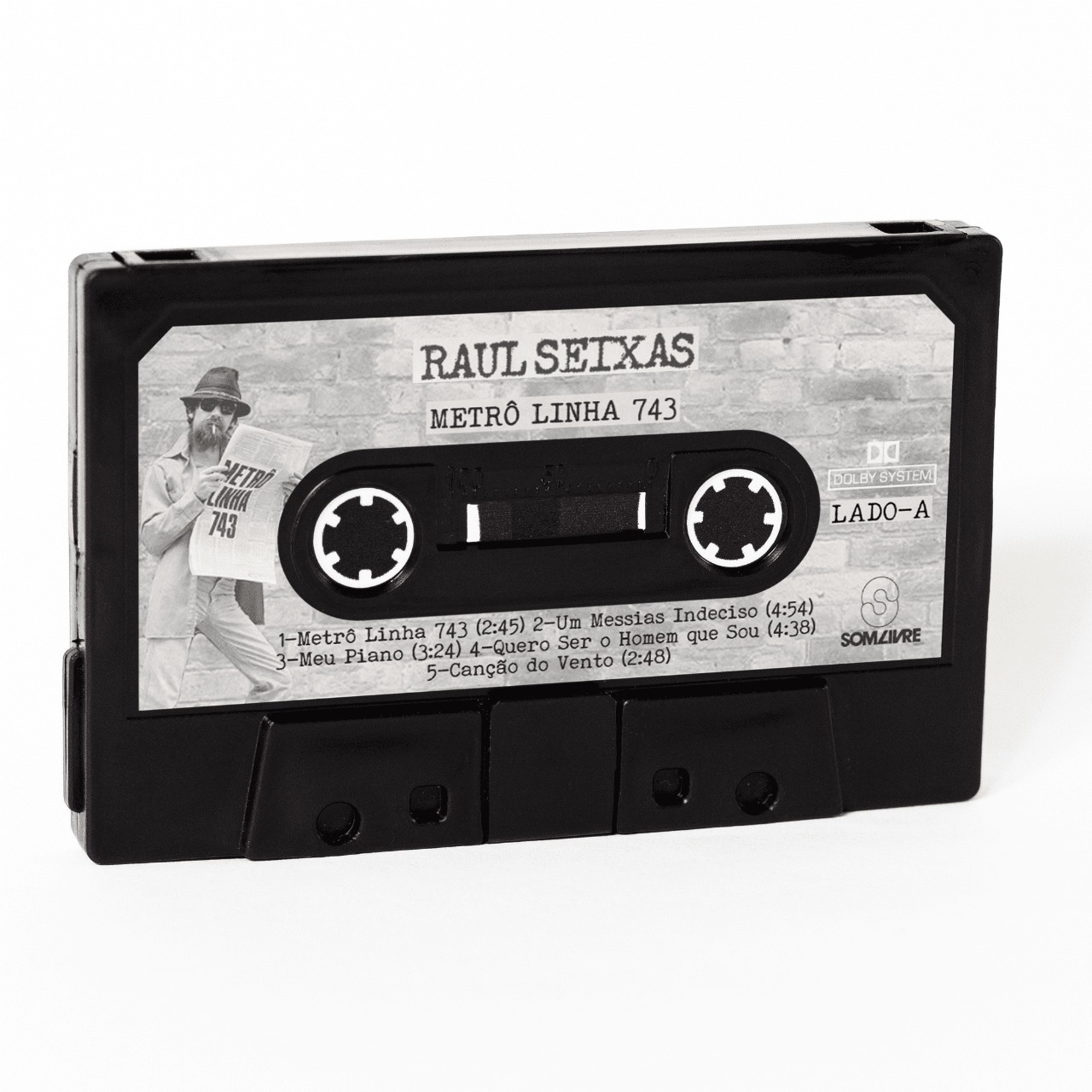 Carteira em formato de fita K7 com tema Raul Seixas